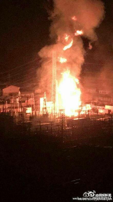 西安南郊一變電站發生爆炸 周邊大部區域停電